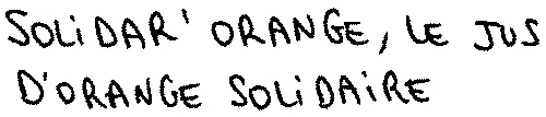 Solidar' Orange, Le Jus D'orange Solidaire est une marque déposée par COREFF