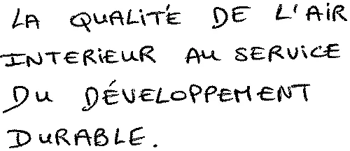 La Qualite De L'air Interieur Au Service Du Developpement Durable est une marque déposée par GROUPE TITANAIR