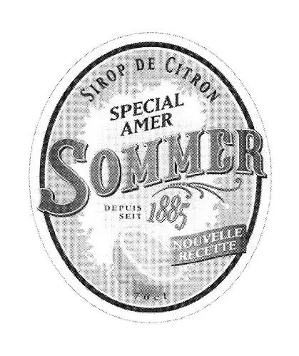 Sirop De Citron Special Amer Sommer Depuis Seit 1885 est une marque déposée par DISTILLERIE KLEIN WANNER