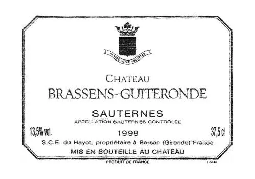 Chateau Brassens-Guiteronde est une marque déposée par SOC DES VIGNOBLES DU HAYOT