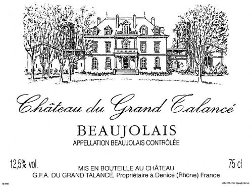 Chateau Du Grand Talancé est une marque déposée par SOCIETE CIVILE DU GRAND TALANCE
