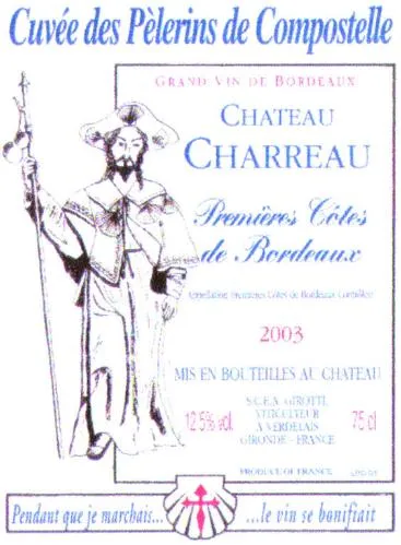 Cuvée Des Pèlerins De Compostelle Chateau Charreau est une marque déposée par SCEA GIROTTI