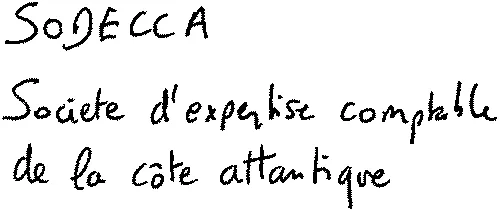 Sodecca Societe D'expertise Comptable De La Côte Attantique est une marque déposée par SODECCA (COMPTES ET P@RTENAIRES)