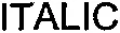 Italic est une marque déposée par G.L.H