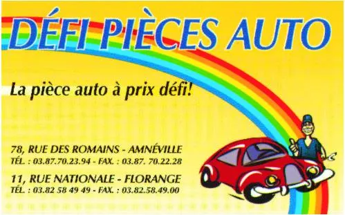 Defi Pieces Auto La Piece Auto A Prix Defi! est une marque déposée par F B DIFFUSION (DEFI PIECES AUTO)