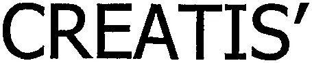 Creatis' est une marque déposée par CARRE GOURMET DIFFUSION