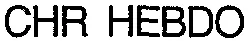 Chr Hebdo est une marque déposée par SOC EDITION PERIODIQUES TECHNIQUES (SEPT)