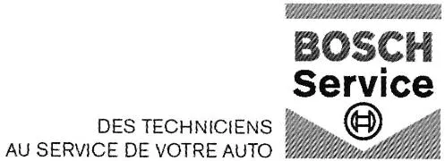 Bosch Service Des Techniciens Au Service De Votre Auto est une marque déposée par ROBERT BOSCH FRANCE