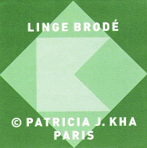 Linge Brodé Patricia J. Kha Paris est une marque déposée par P J C D