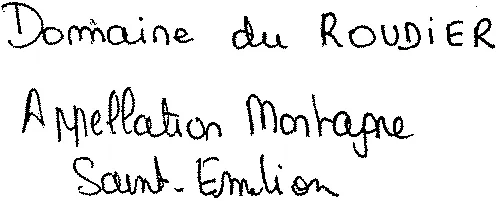 Domaine Du Roudier est une marque déposée par SCE VIGNOBLES AUBERT (VIGNOBLE AUBERT)