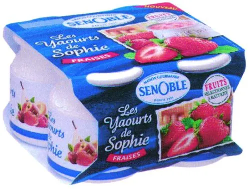 Maison Gourmandes Senoble Depuis 1921 Les Yaourts De Sophie Fraises est une marque déposée par EURIAL ULTRA FRAIS
