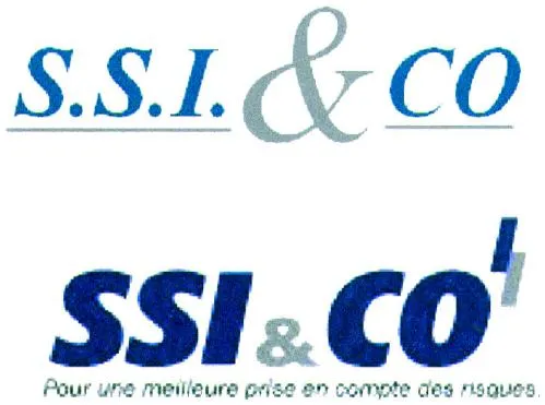 S.s.i. & Co Ssi & Co' Pour Une Meilleure Prise En Compte Des Risques est une marque déposée par SYSTEME SECURITE INCENDIE & COORDINATION (SSI & COORDINATION)