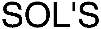 Sol's est une marque déposée par SOLO INVEST