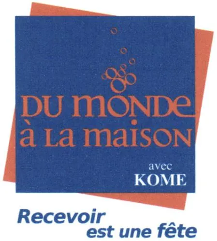 Du Monde À La Maison Avec Kome Recevoir Est Une Fête est une marque déposée par SARL BCBG DIFFUSION (DU MONDE A LA MAISON)