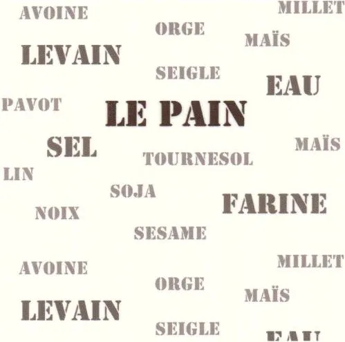 Le Pain Avoine Millet Orge Levain Mais Siegle Eau Pavot Sel Tournesol Lin Soja Sesame Noix Farine est une marque déposée par EURL JACQ'ART