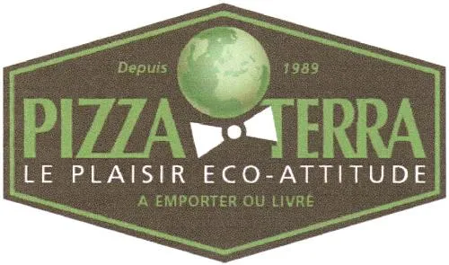 Depuis 1989 Pizza Terra Le Plaisir Eco-Attitude A Emporter Ou Livre est une marque déposée par PIZZA LINE EXPRESS (PIZZA LINE)