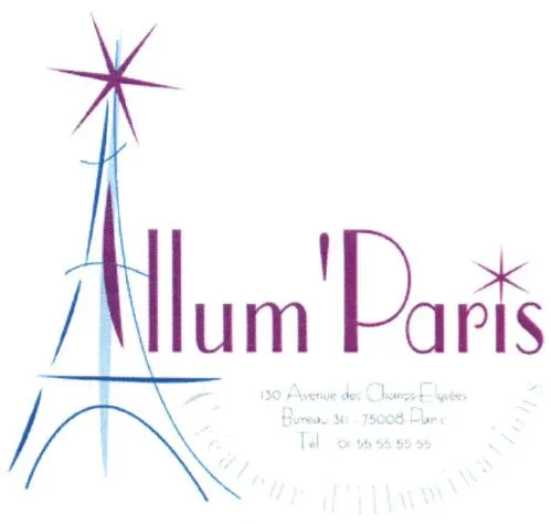 Allum'paris Createur D'illuminations est une marque déposée par SAS TECHNIC INDUSTRIES (Decolum)