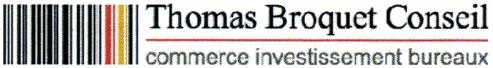 Thomas Broquet Conseil Commerce Investissement Bureaux est une marque déposée par GTB DEVELOPPEMENT