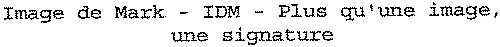 Image De Mark – Idm – Plus Qu'une Image, Une Signature est une marque déposée par IMAGE DE MARK - IDM (IDM)
