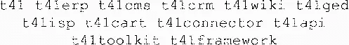 T41 T41Erp T41Cms T41Crm T41Wiki T41Ged T41Isp T41Cart T41Connector T41Api T41Toolkit T41Framework est une marque déposée par QUATRAIN DEVELOPPEMENT
