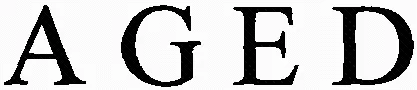 Aged est une marque déposée par A G E D (A G E D)