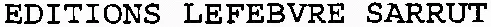 Editions Lefebvre Sarrut est une marque déposée par LEFEBVRE SARRUT