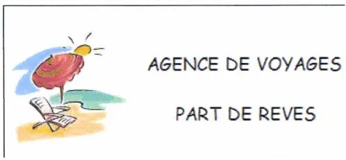 Agence De Voyages Part De Reves est une marque déposée par PART DE REVES