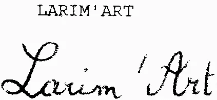 Larim'art est une marque déposée par JA DIFFUSION (GEMMES ET ARGENT)