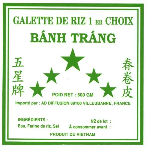 Bánh Tráng est une marque déposée par AD DIFFUSION (AD DIFFUSION)