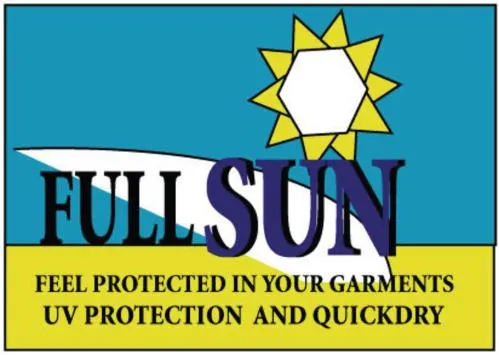 Full Sun Feel Protected In Your Garments Uv Protection And Quickdry est une marque déposée par COURTAGE ET REPRESENTATION INTERNATIONALE (C.R.I.)
