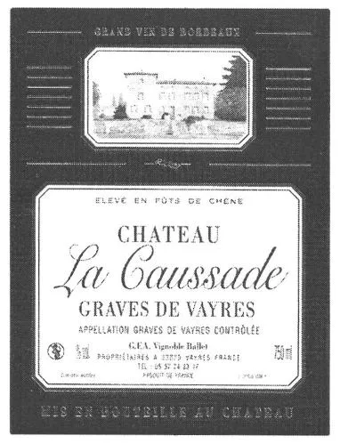 Chateau La Caussade est une marque déposée par GFA VIGNOBLE BALLET
