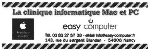 La Clinique Informatique Mac Et Pc Easy Computer est une marque déposée par EASY COMPUTER