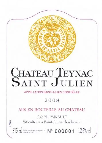 Prior Interpares Chateau Teynac est une marque déposée par SOC CIV GROUPT FONC AGRI CAVEAU GALLIENI