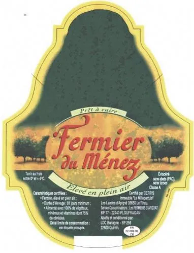 Fermier Du Menez est une marque déposée par GROUPEMENT DES FERMIERS D' ARGOAT