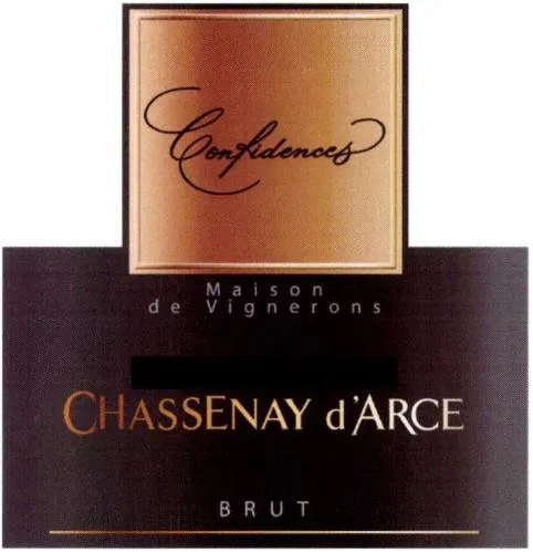 Confidences Maison De Vignerons Chassenay D'arce est une marque déposée par CHAMPAGNE CHASSENAY D'ARCE (CVCA)
