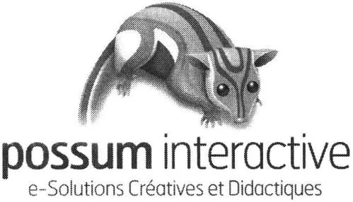 Possum Interactive E-Solutions Creatives Et Didactiques est une marque déposée par POSSUM INTERACTIVE