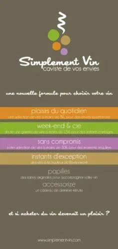 Simplement Vin Caviste De Vos Envies Et Si Acheter Du Vin Devenait Un Plaisir ? est une marque déposée par SIMPLEMENT VIN
