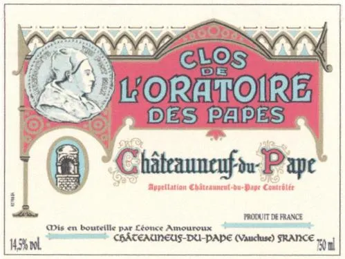 Clos De L'oratoire Des Papes est une marque déposée par SOC EXPLOI ETS LEONCE AMOUROUX