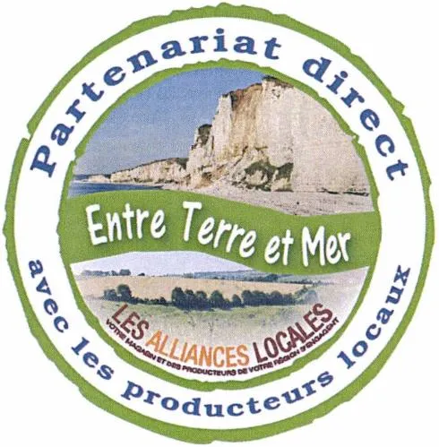 Partenariat Direct Avec Les Producteurs Locaux Entre Terre Et Mer Les Alliances Locales est une marque déposée par SAS ATTINDIS (Leclerc)