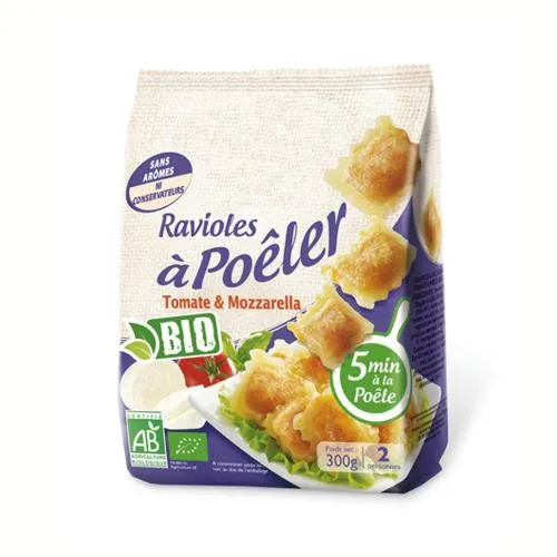 Ravioles A Poeler Tomate & Mozzarella Bio est une marque déposée par SAINT JEAN (RAVIOLES ROYANS - RAVIOLE ST JEAN ROYANS)