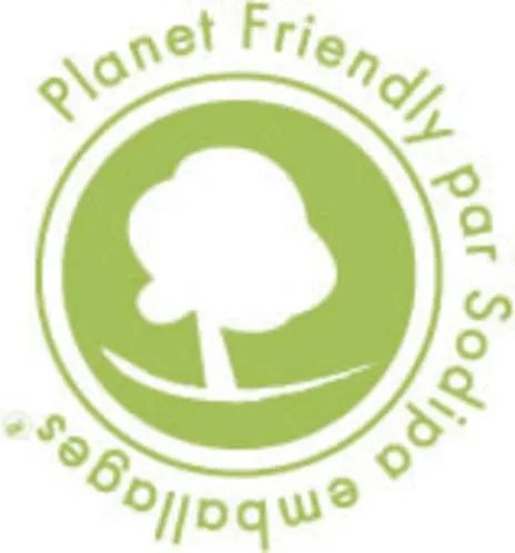 Planet Friendly Par Sodipa Emballages est une marque déposée par SOCIETE DE DISTRIBUTION DE PAPIER (SODIPA)
