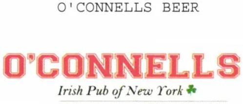 O'connells Beer O'connells Irish Pub Of New York est une marque déposée par C.MERKET INVEST