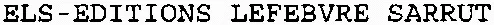 Els-Editions Lefebvre Sarrut est une marque déposée par LEFEBVRE SARRUT