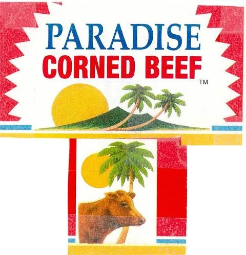 Paradise Corned Beef est une marque déposée par ETABLISSEMENTS PAUL TOUPNOT CONSERVES VIANDES