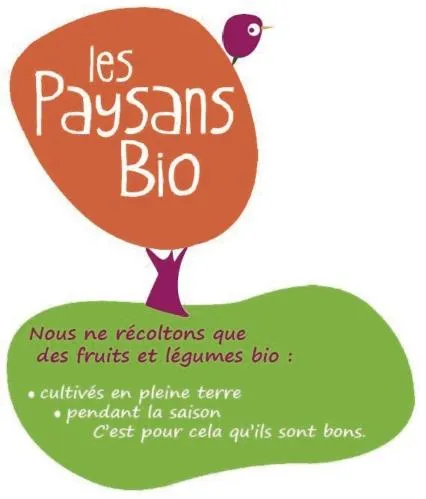 Les Paysans Bio Nous Ne Recoltons Que Des Fruits Et Legumes Bio Cultives En Pleine Terre Pendant La Saison C Est Pour Cela Qu Ils Sont Bons est une marque déposée par PRO NATURA