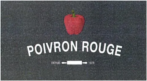 Poivron Rouge Depuis 1978 est une marque déposée par SAS POIVRON ROUGE (SAS PVR)