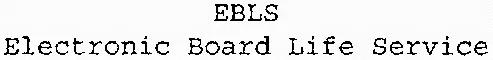 Ebls Electronic Board Life Service est une marque déposée par CMS INDUSTRIE