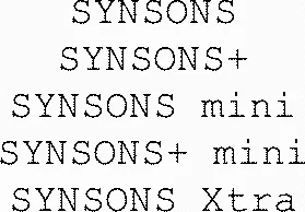 Synsons Synsons+ Synsons Mini Synsons+ Mini Synsons Xtra est une marque déposée par ETTSONS