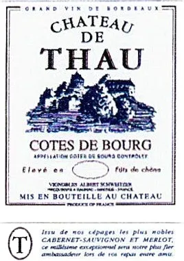Chateau De Thau  est une marque déposée par SCEA VIGNOBLES A.SCHWEITZER