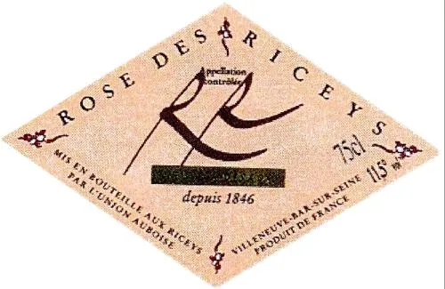 Rose Des Riceys Depuis 1846 est une marque déposée par UNION AUBOISE VIGNERONS EN CHAMPAGNE (UAVC)